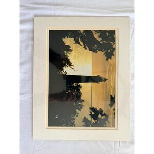 Set Of Two Matted Lighthouse Photography Prints By Sedlar Photography